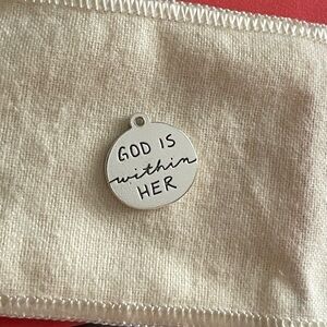 James Avery "God is within her" Charm